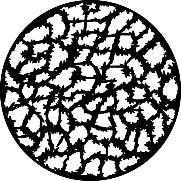 Gobo Métallique Rosco DHA594 Motif BARK Pour Projecteur Scanner Martin PAL - Occasion